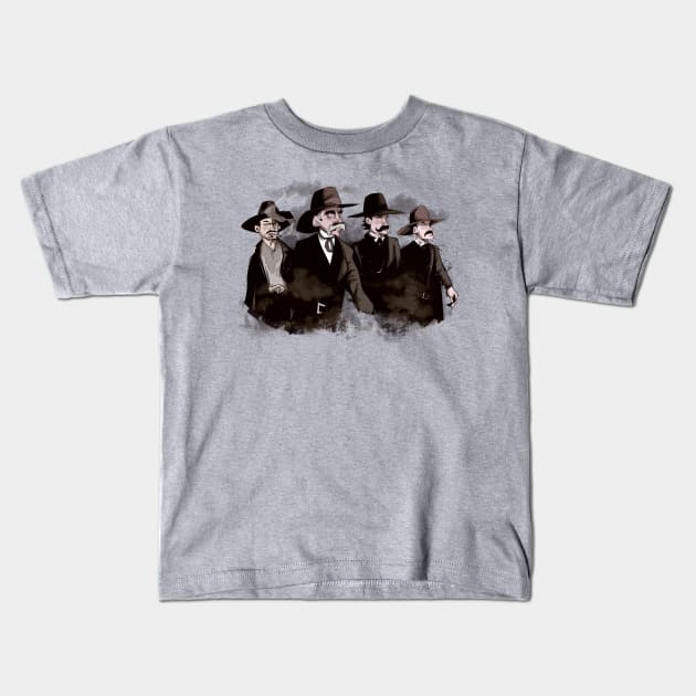 OK Corral Kids T-Shirt by LVBart